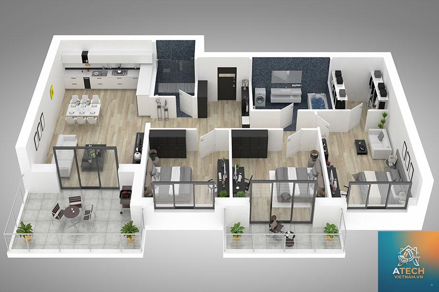 bản vẽ phối cảnh nội thất là gì