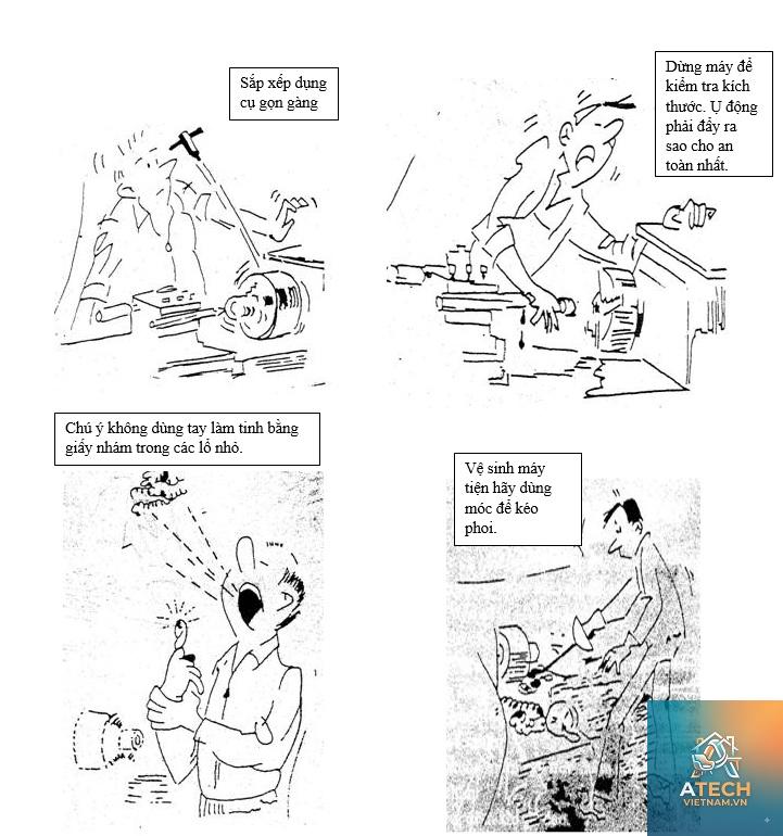 cách an toàn khi sử dụng máy tiện