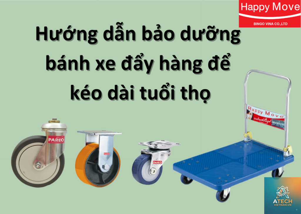 cách bảo dưỡng bánh xe công nghiệp
