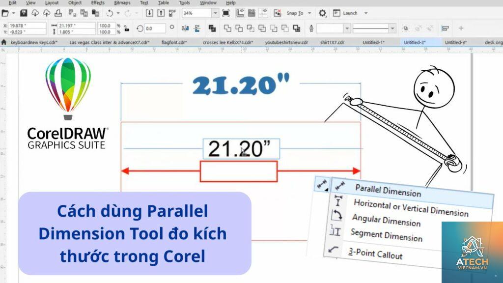cách chỉnh kích thước trong corel
