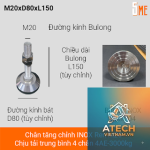 cách chọn chân tăng chỉnh phù hợp