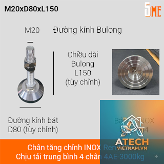 cách chọn chân tăng chỉnh phù hợp