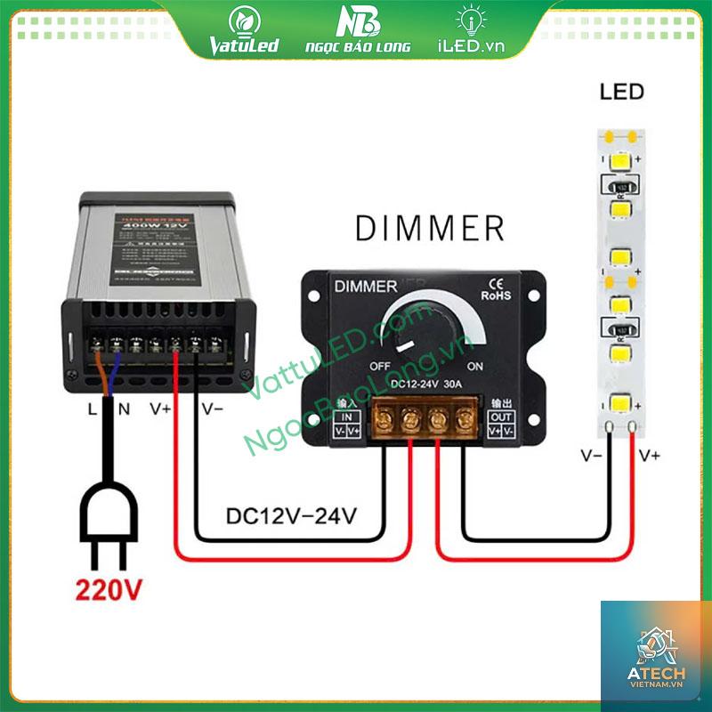 cách đấu dây dimmer cho đèn