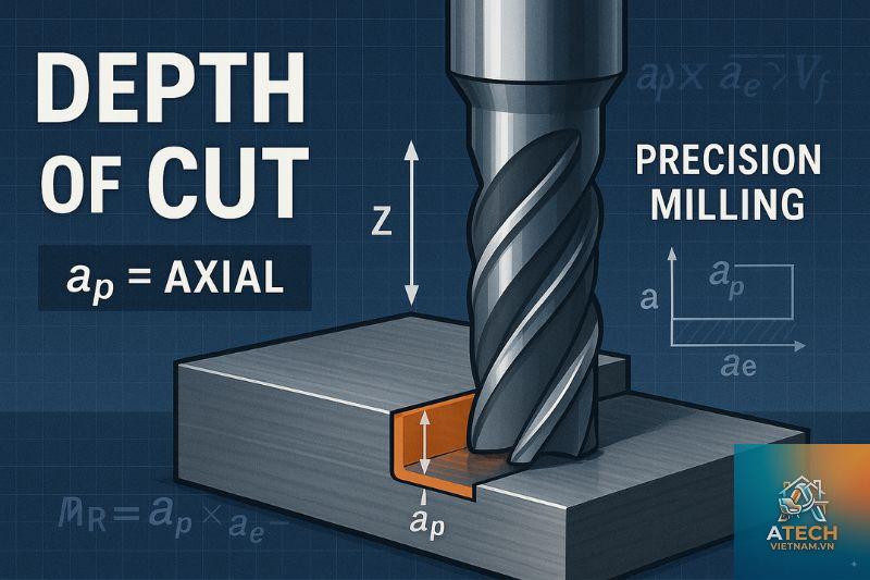 cách đo chiều sâu cắt khi phay - Hình 3