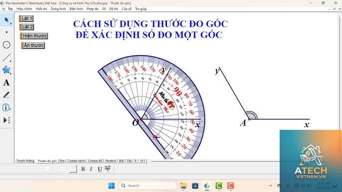cách đo góc bằng thước đo độ - Hình 3