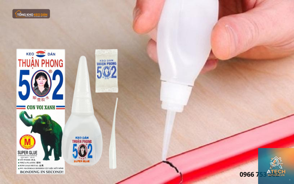 cách dùng keo 502 dán nhựa