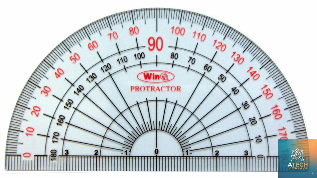 cách dùng thước đo độ 180
