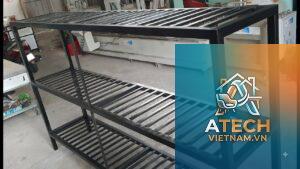 cách làm kệ sắt hộp