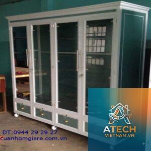 cách làm tủ nhôm kính