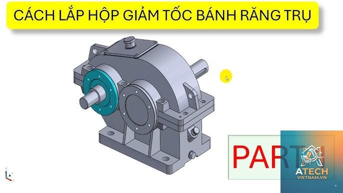 cách lắp bánh răng thẳng