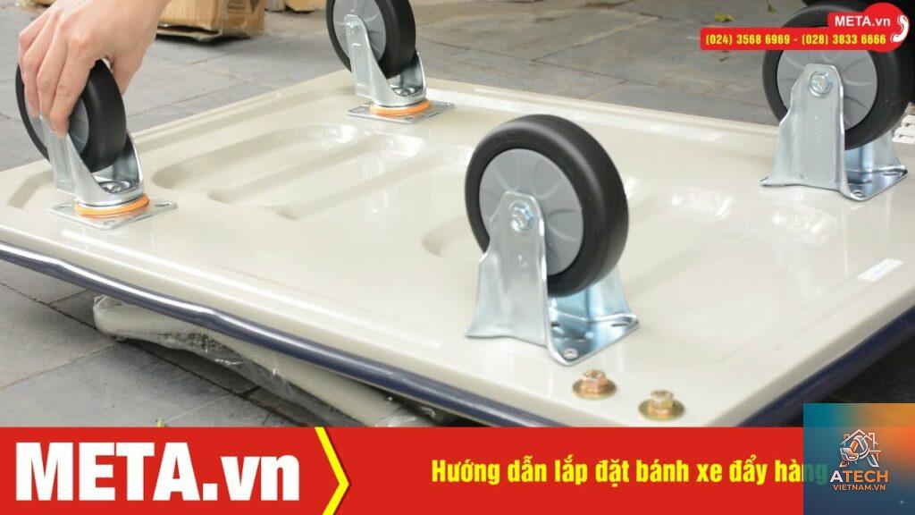 cách lắp bánh xe đẩy