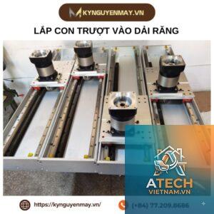 cách lắp con lăn trượt