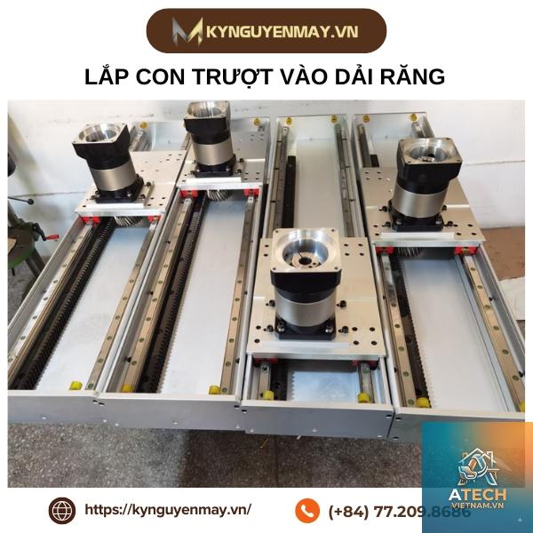cách lắp con lăn trượt