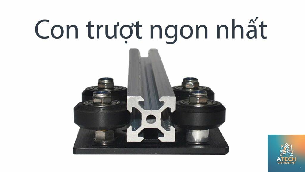 cách lắp con trượt nhôm định hình