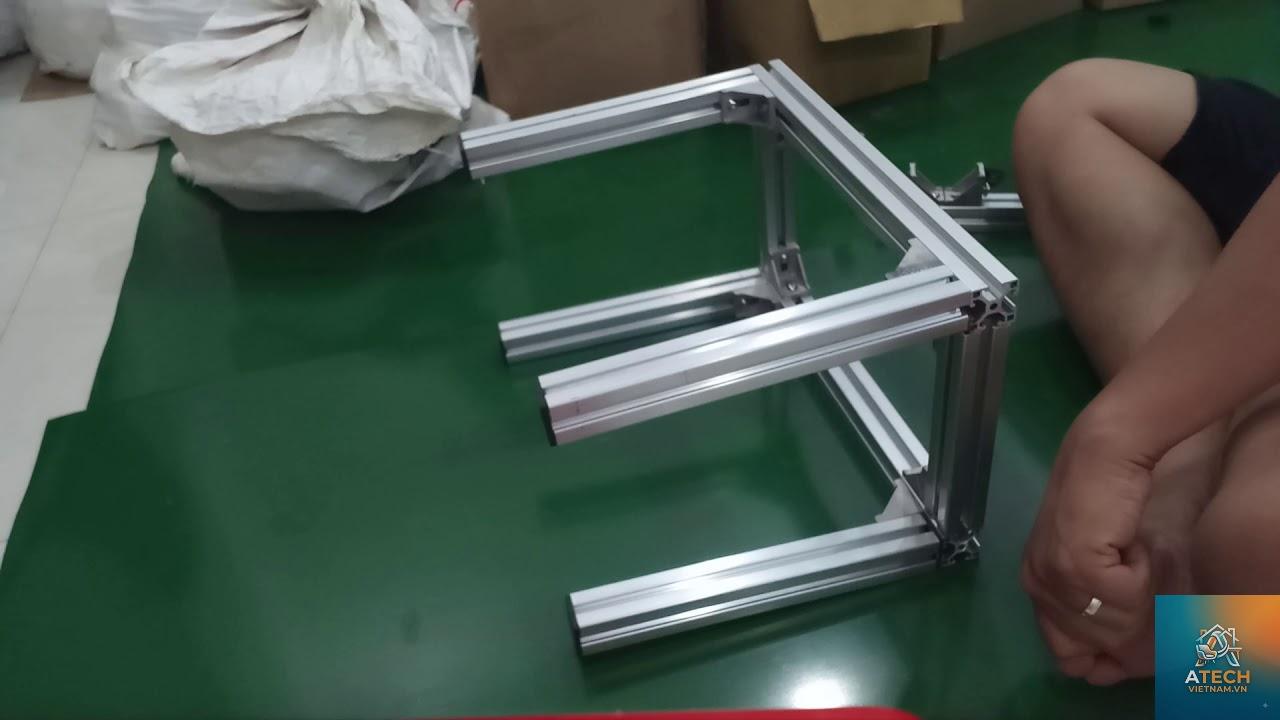 cách lắp ghép khung nhôm định hình - Hình 1