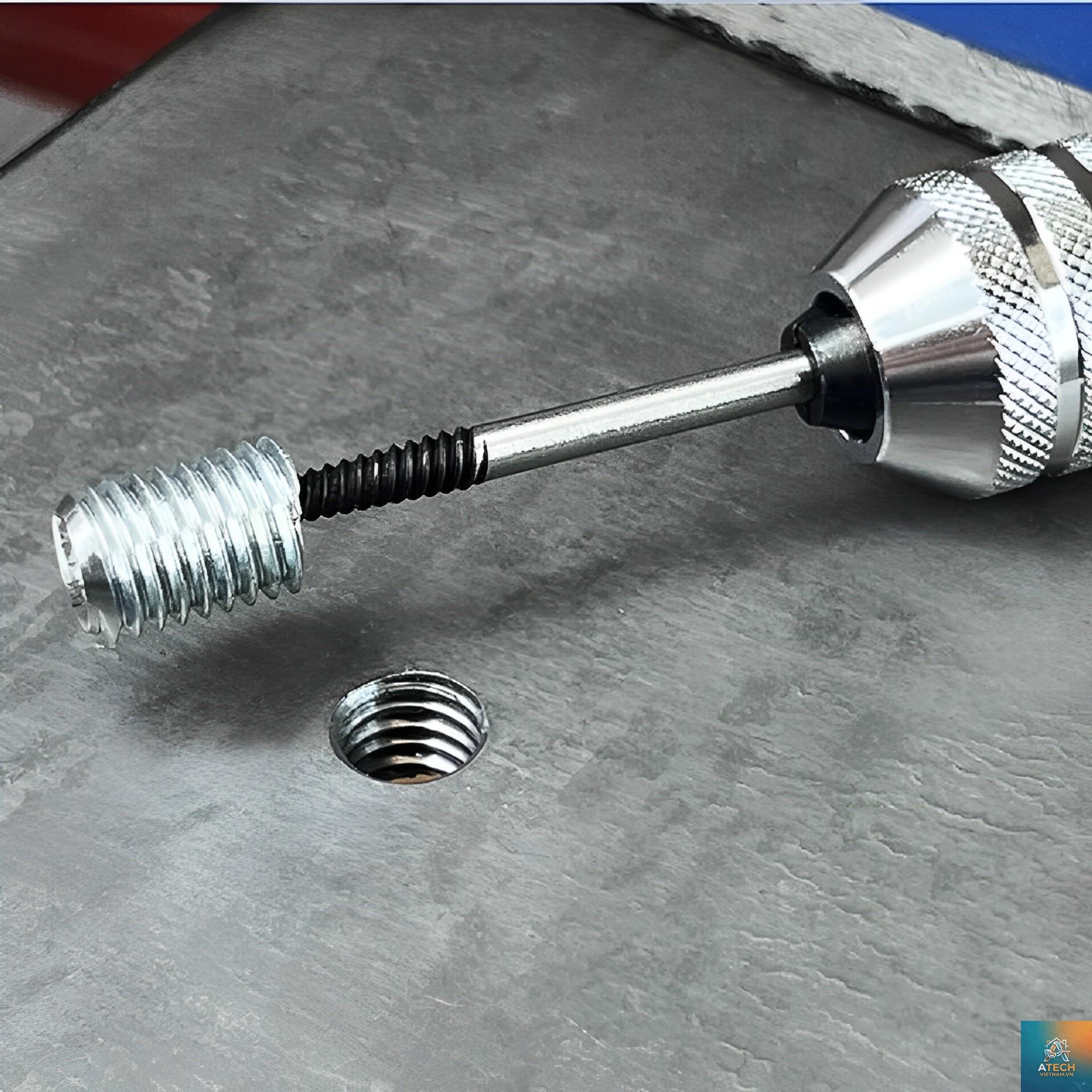 cách lấy ốc bị gãy trong lỗ - Hình 4