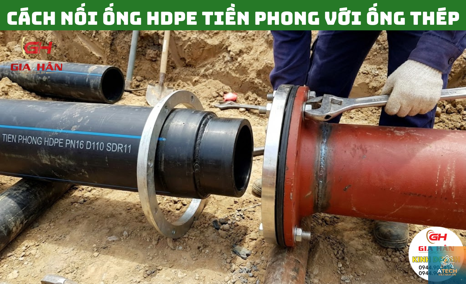 cách nối ống nhựa bọc thép - Hình 1