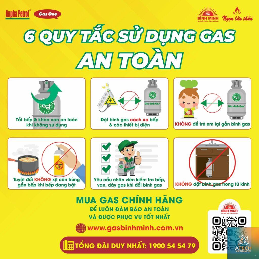 cách sử dụng bình khí gas an toàn