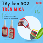 cách tẩy keo 502 trên mica