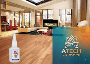 cách tẩy keo 502 trên sàn gỗ