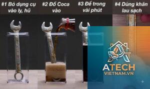 cách tẩy rỉ sét trên sắt