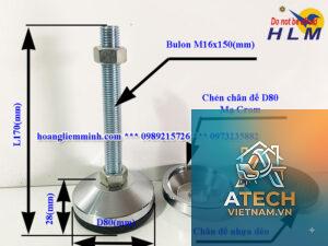 cách thay đế cao su chân tăng chỉnh