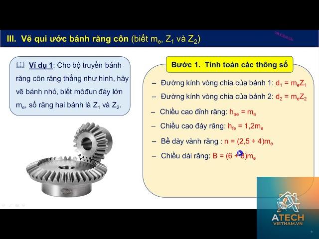 cách tính đường kính vòng chia bánh răng - Hình 5