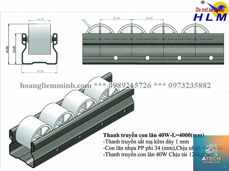 cấu tạo thanh truyền con lăn - Hình 3
