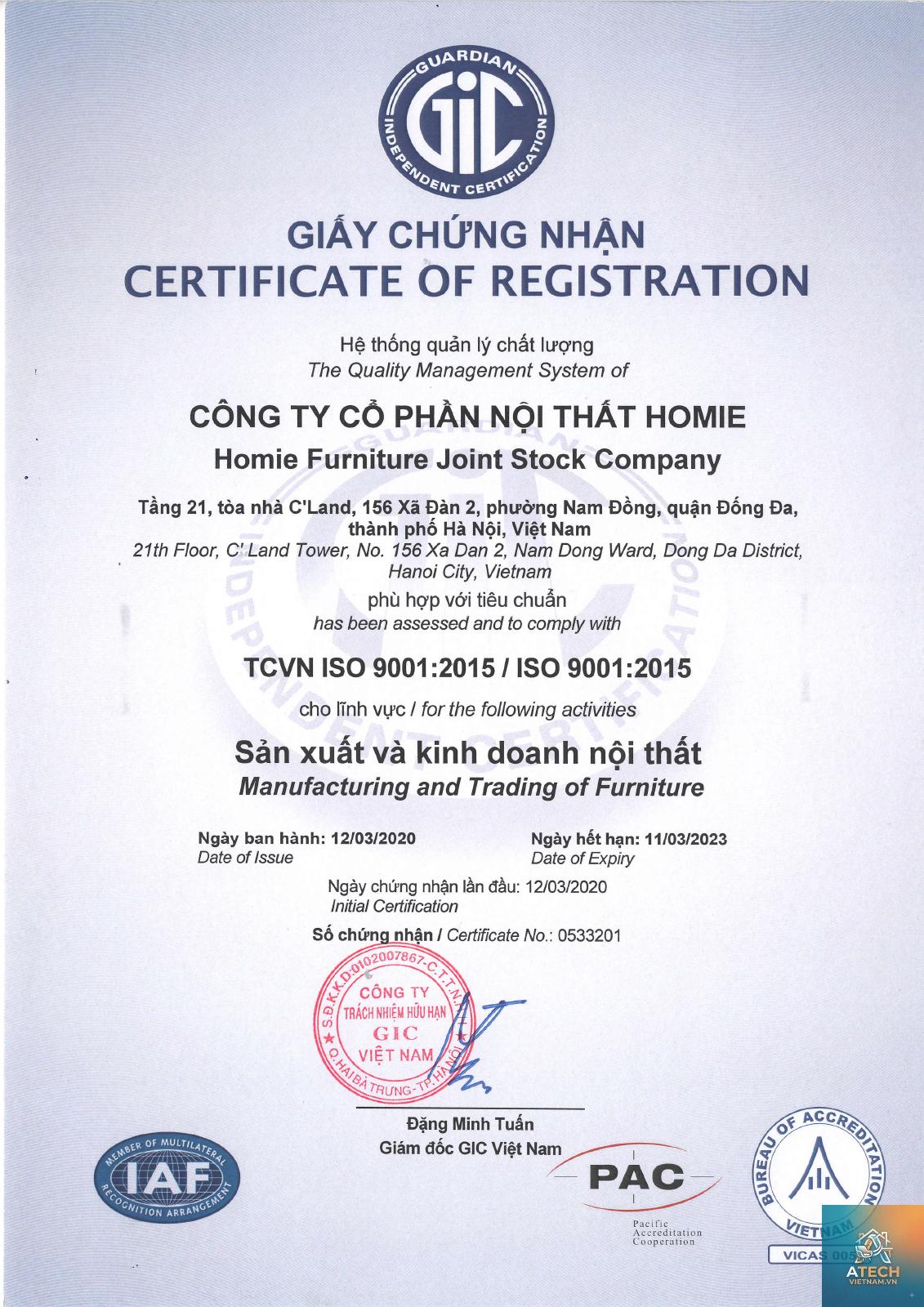 chứng nhận chất lượng nội thất - Hình 3