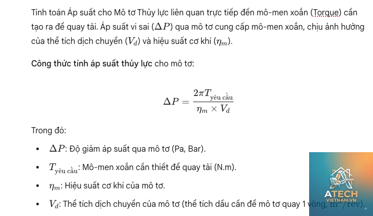 công thức tính áp suất thủy lực - Hình 2