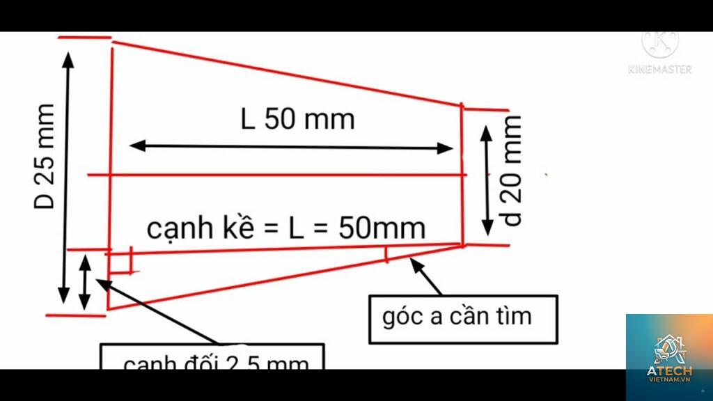 công thức tính độ côn