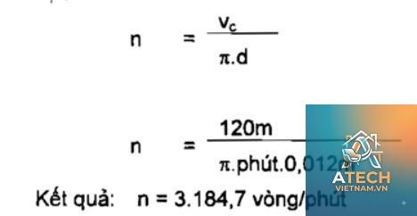 công thức tính tốc độ cắt - Hình 5