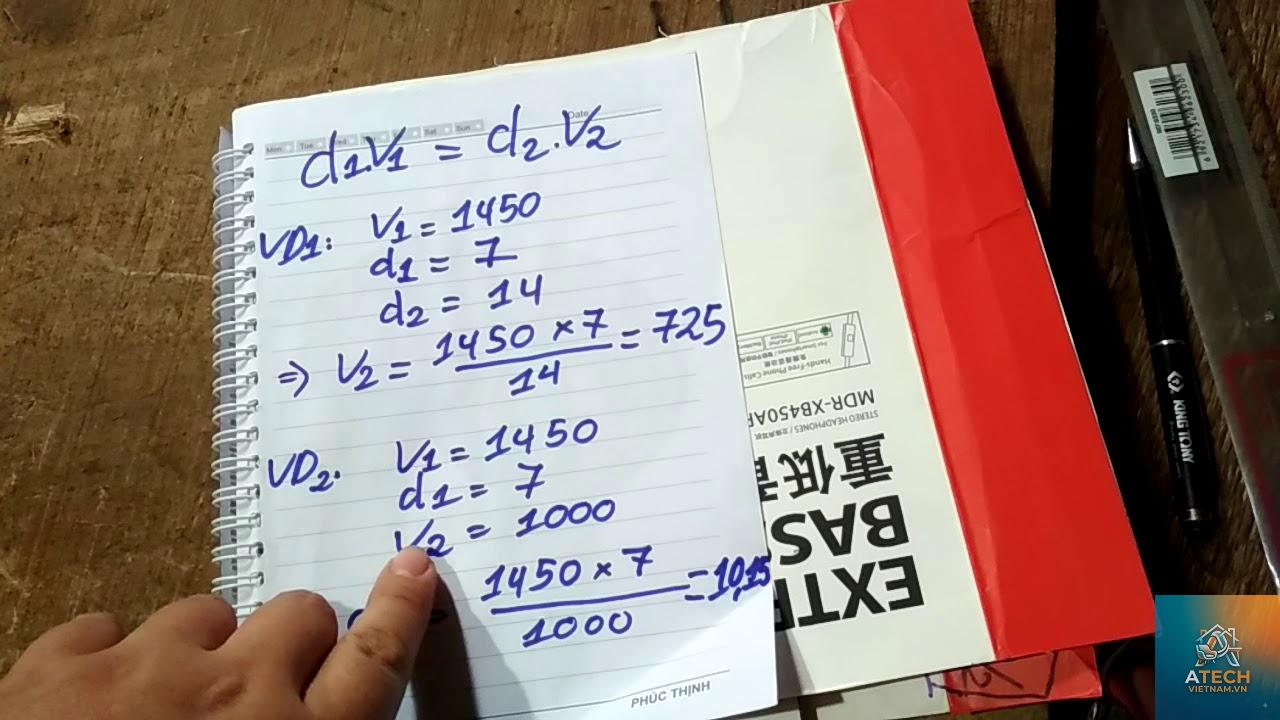 công thức tính tốc độ puly - Hình 1
