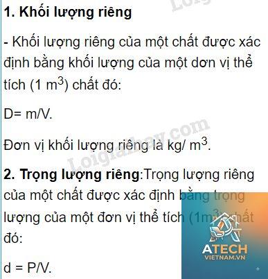 công thức tính trọng lượng riêng - Hình 5