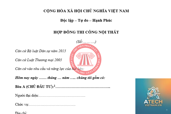hợp đồng thi công nội thất - Hình 2