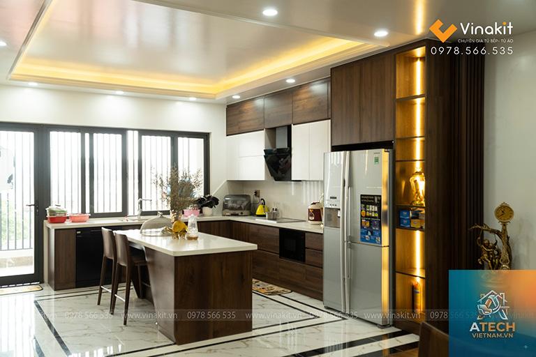 mẫu bếp biệt thự đẹp hiện đại - Hình 3