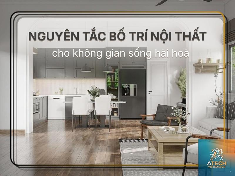 nguyên tắc bố trí không gian nội thất