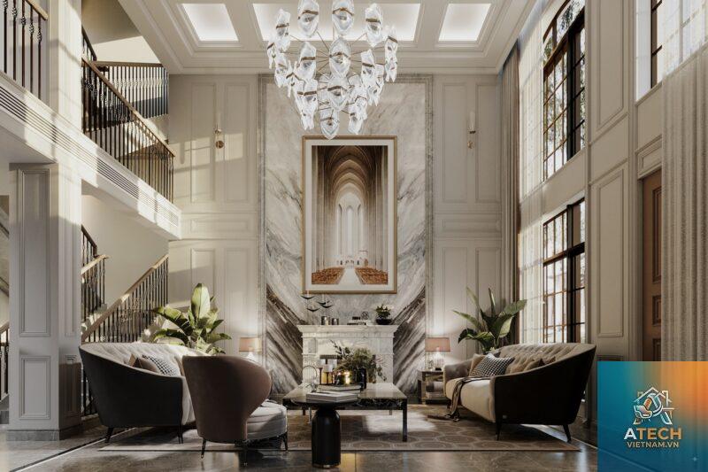 nội thất biệt thự phong cách luxury châu âu - Hình 3