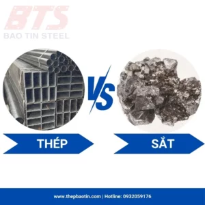 phân biệt sắt và thép