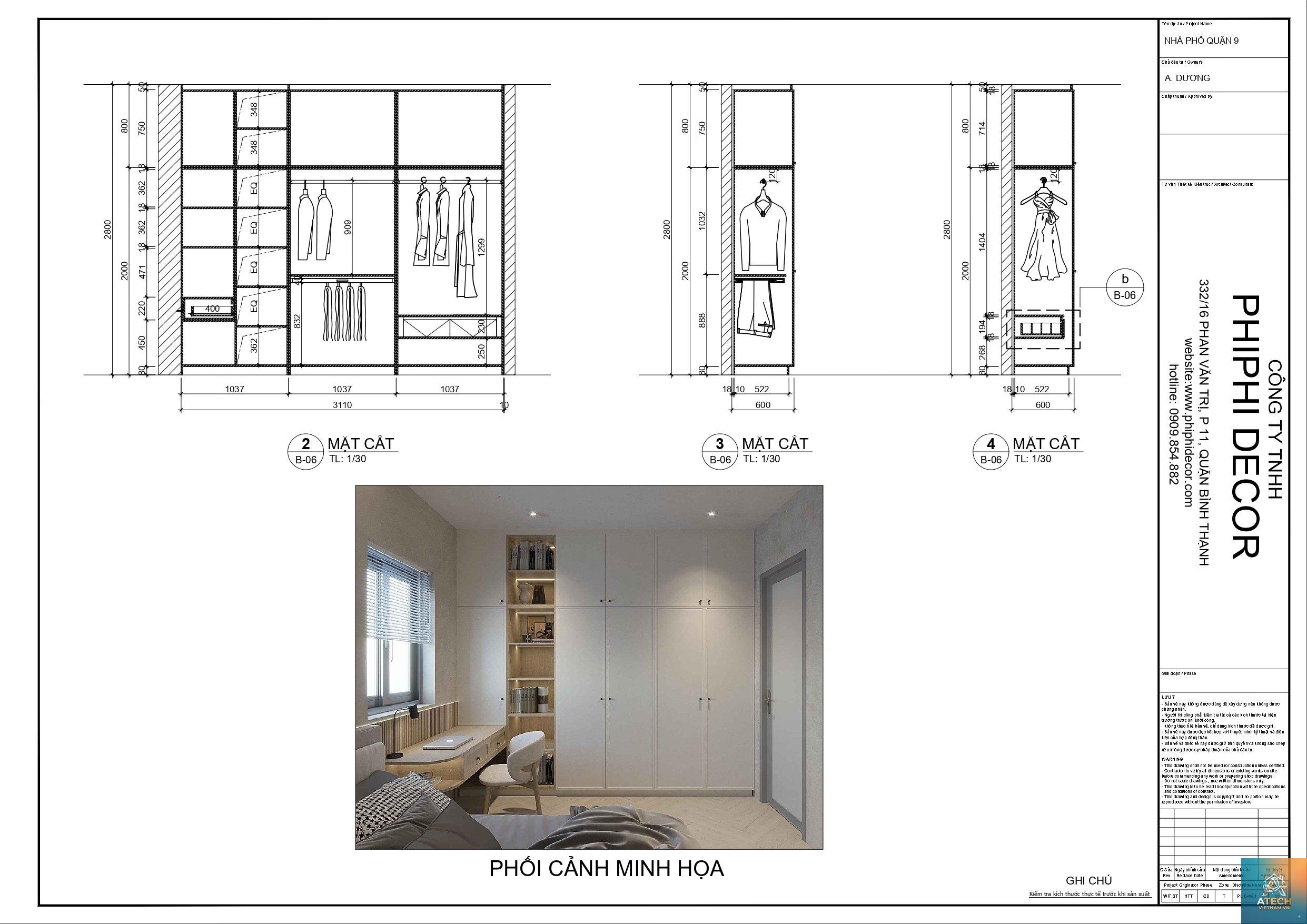 quy trình triển khai bản vẽ nội thất - Hình 1