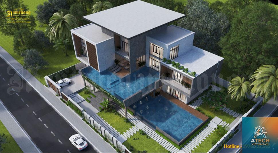 thiết kế biệt thự không gian mở - Hình 2