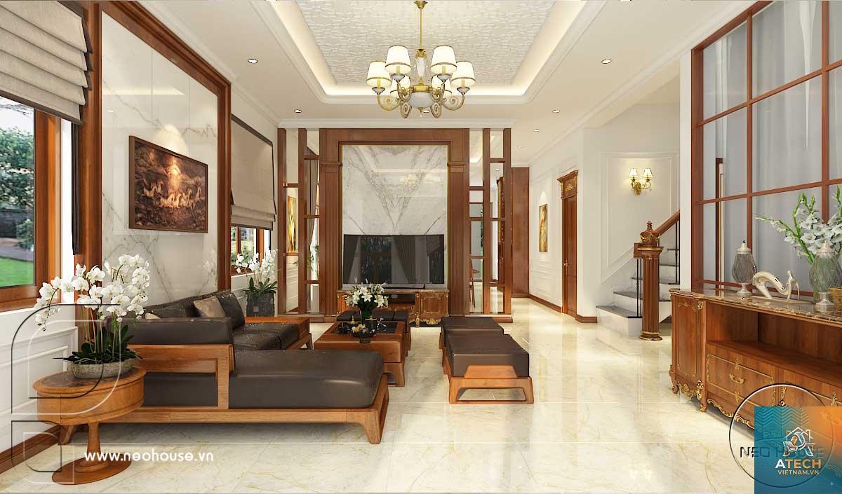 thiết kế nội thất biệt thự 2 tầng - Hình 1