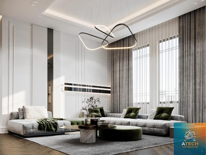 thiết kế nội thất biệt thự 3 tầng sang trọng - Hình 4