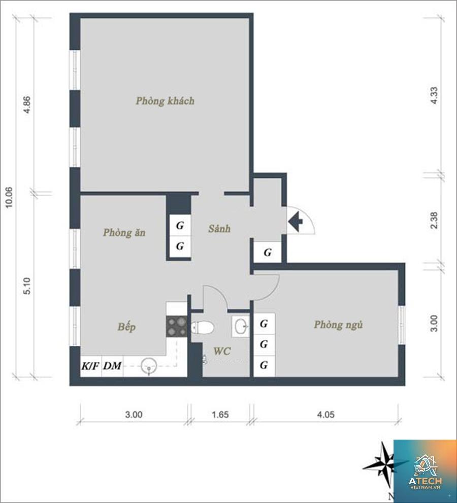 thiết kế nội thất biệt thự chữ L - Hình 4