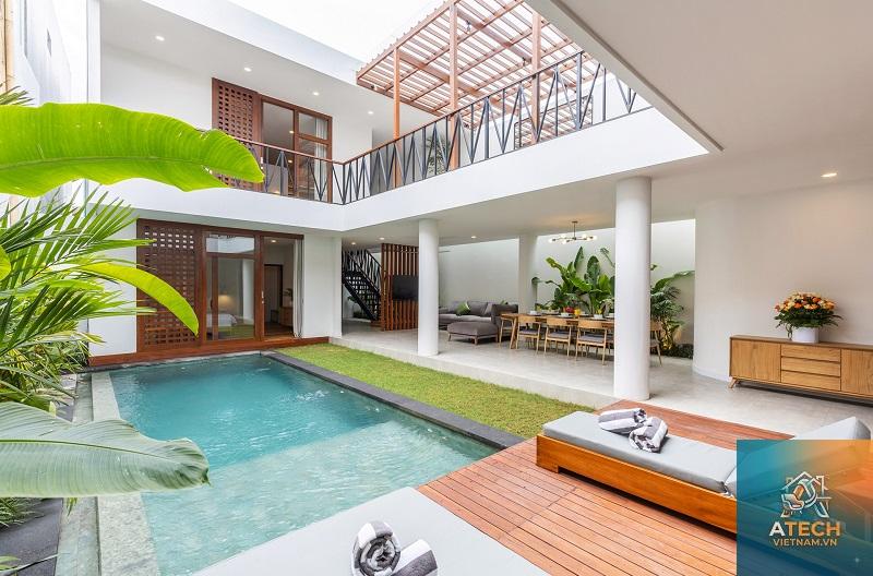 thiết kế nội thất biệt thự có hồ bơi - Hình 3