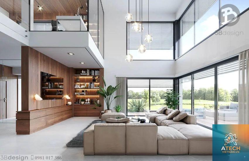 thiết kế nội thất biệt thự phong cách hiện đại - Hình 5