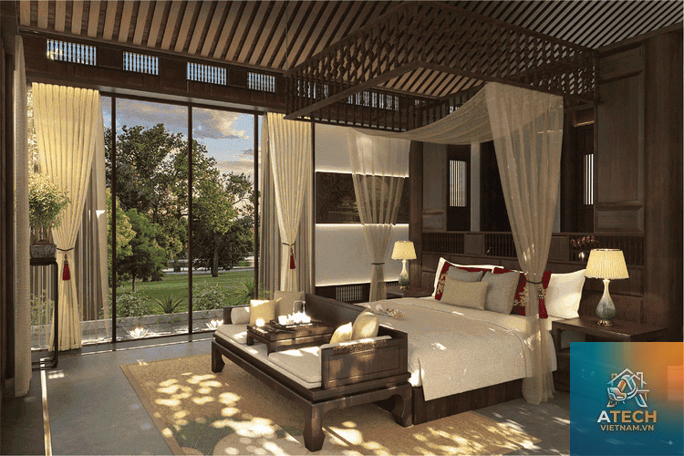 thiết kế nội thất biệt thự resort - Hình 2