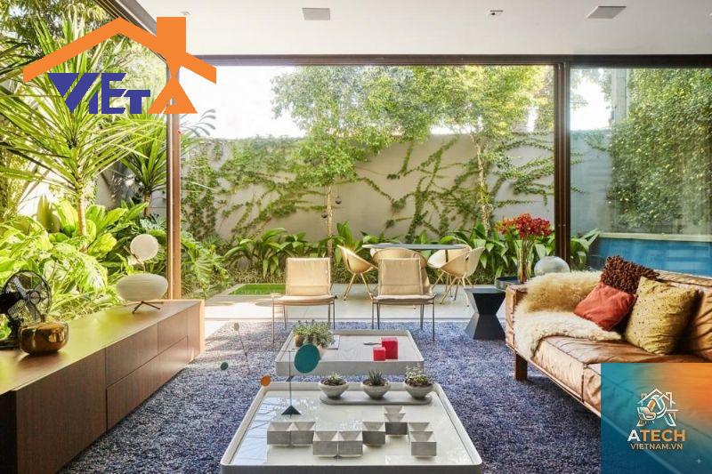 thiết kế nội thất biệt thự view sân vườn - Hình 4