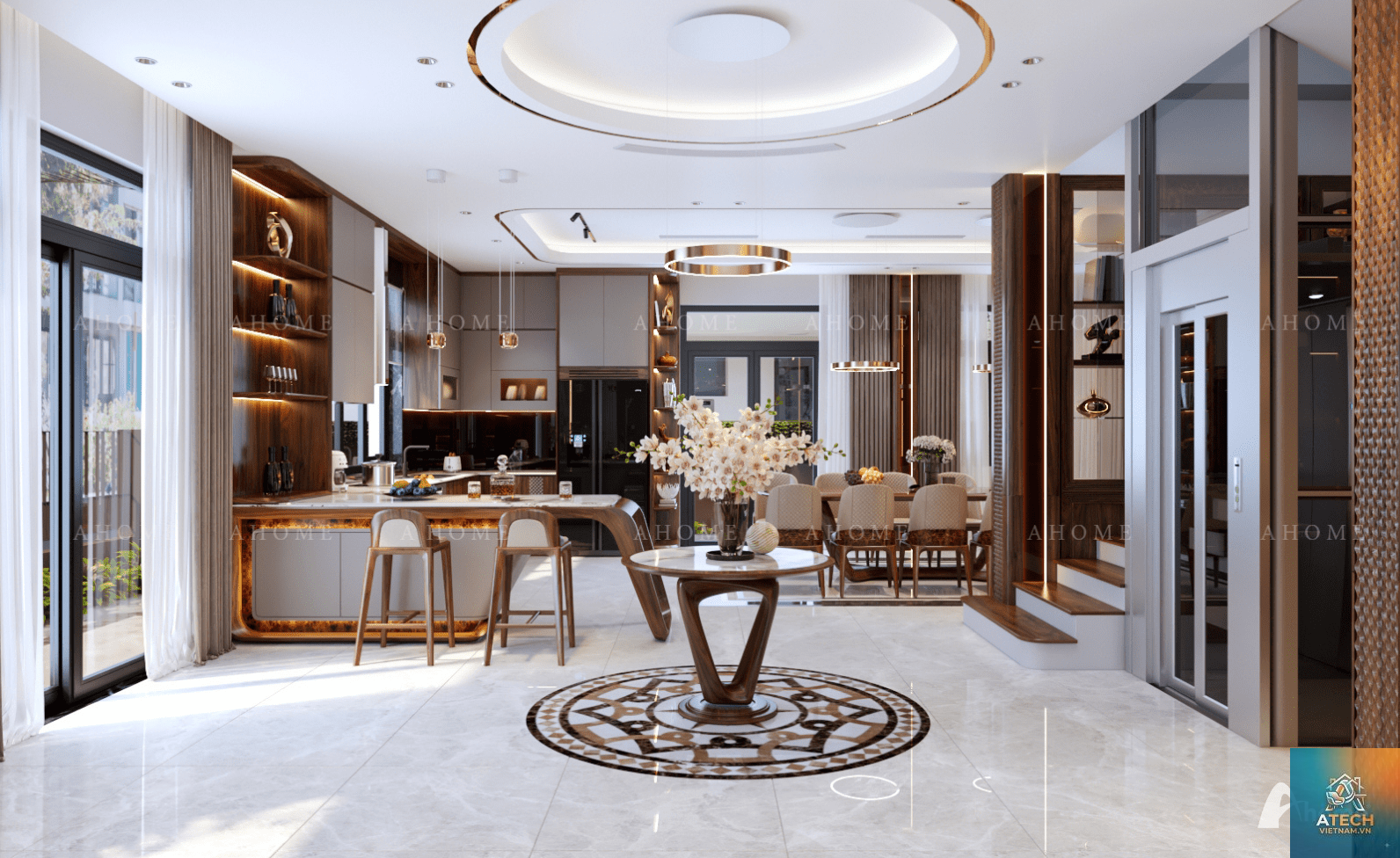 thiết kế nội thất biệt thự view sông - Hình 2