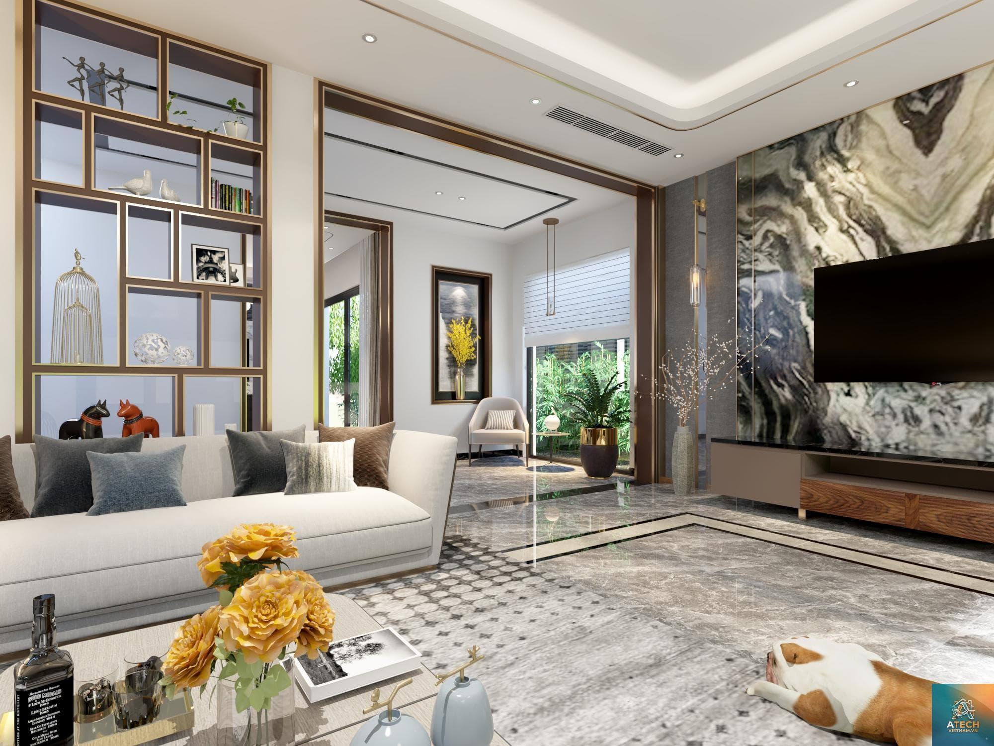 thiết kế nội thất biệt thự view sông - Hình 1
